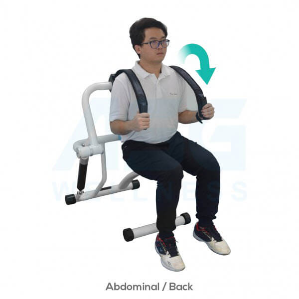 เครื่องออกกำลังกาย สำหรับผู้สูงอายุ บริหารหน้าท้อง-หลัง Abdominal / Back - Image 3