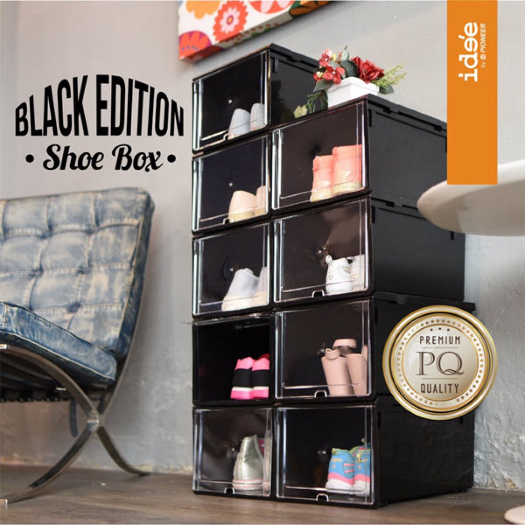 กล่องรองเท้า Ide’e Shoe Box Black Edition ver 3 รุ่น PN3149