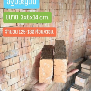 อิฐมอญตันก่อฉาบ ขนาด 3x6x14ซม.
