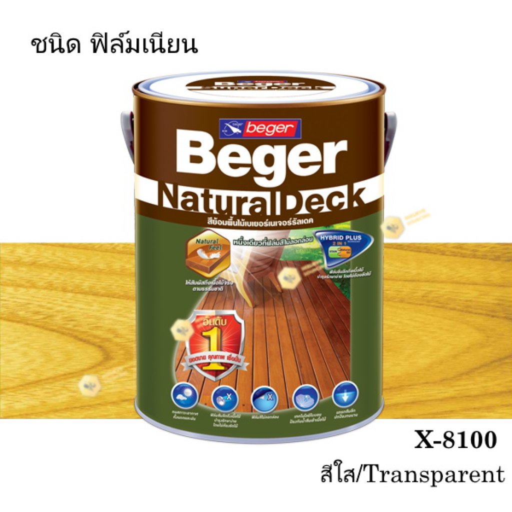 เบเยอร์ เนเจอร์รัลเดค สีย้อมพื้นไม้ X-8100 (1gl.)