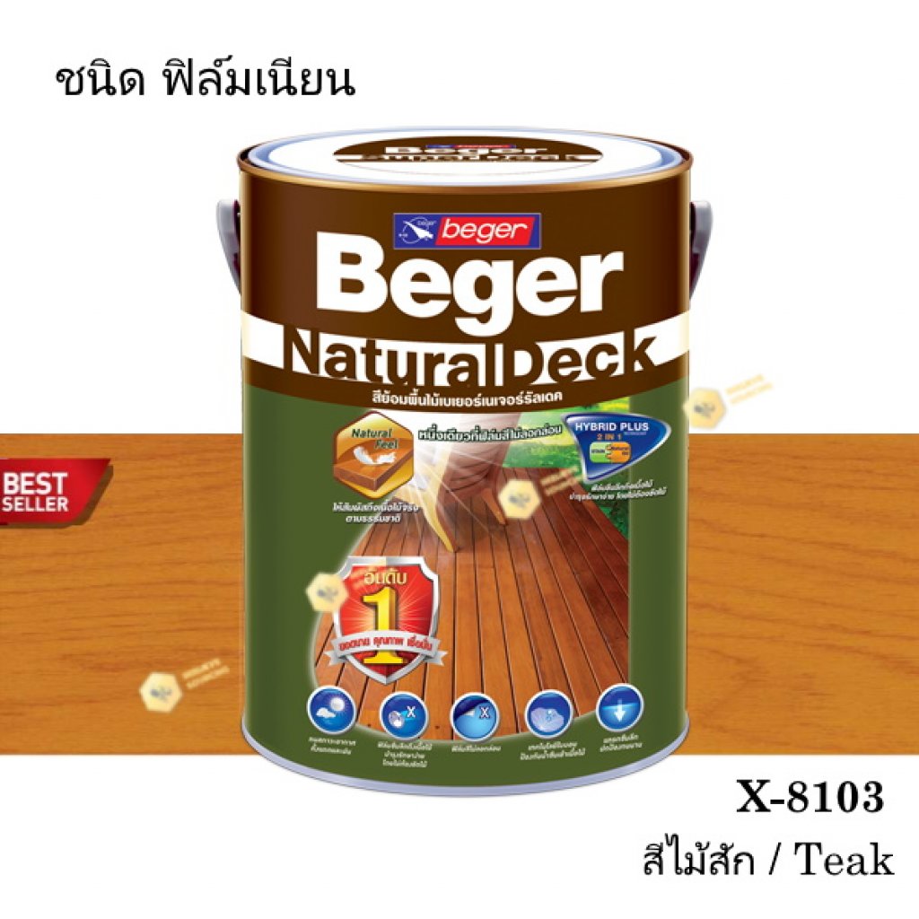 เบเยอร์ เนเจอร์รัลเดค สีย้อมพื้นไม้ X-8103 (1gl.)