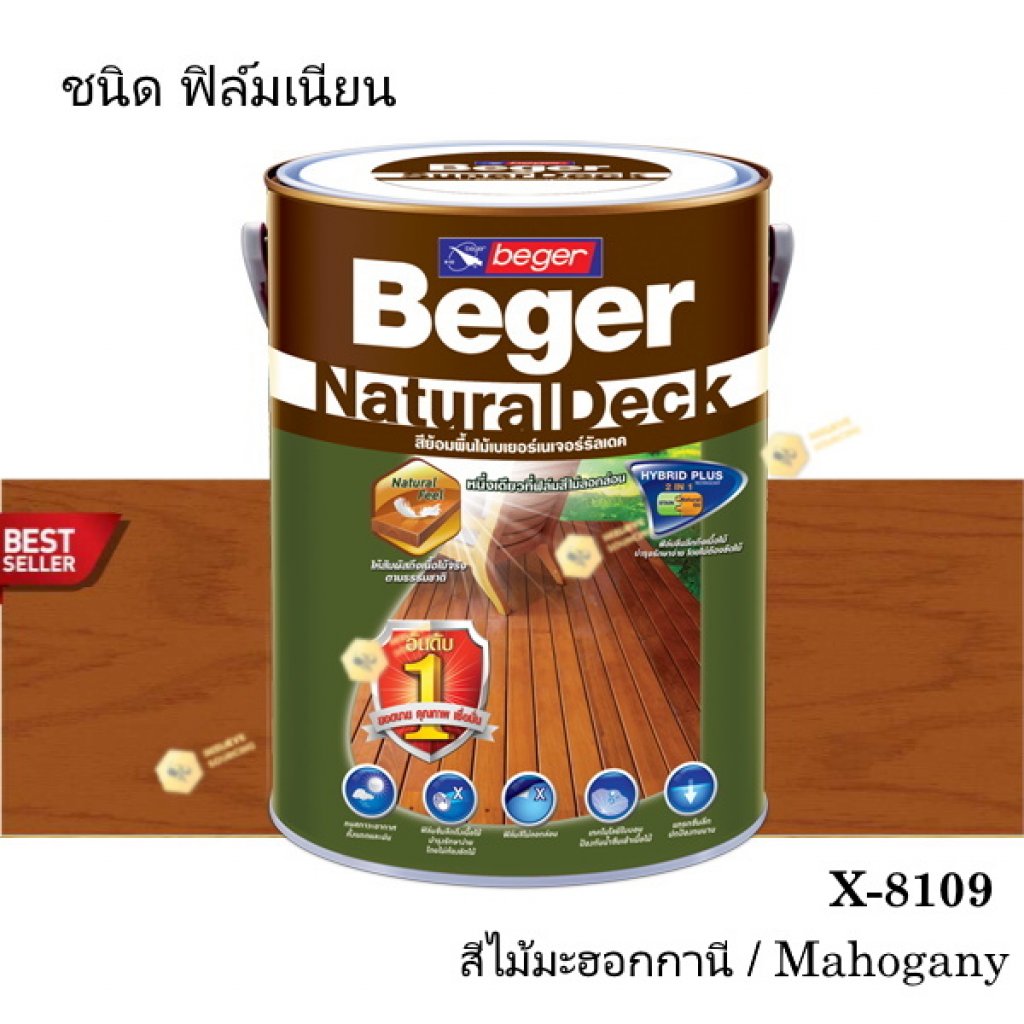 เบเยอร์ เนเจอร์รัลเดค สีย้อมพื้นไม้ X-8109 (1gl.)