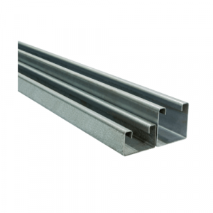 เหล็กรางซีตื้น HDG 25x40x1200mm.
