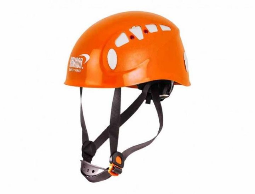 หมวกนิรภัยกันกระแทกสำหรับงานบนที่สูง สีส้ม ABS Climbing helmet ABS