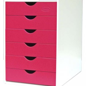 Relux ตู้ลิ้นชัก ไม้อย่างดี 6ลิ้นชัก พ่นเคลือบสี รุ่นMDF-126