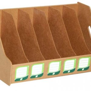 Relux กล่องเสียบแฟ้มไม้6ช่อง MDF-692x6 ไม้เคลือบผิว