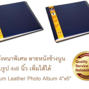 RELUX อัลบั้มใส่รูปแบบสอด VO-6461 สำหรับรูป4x6นิ้ว ปกหนังผิวลายหนังช้างเล่มใหญ่120ภาพ แพ็ค2เล่ม