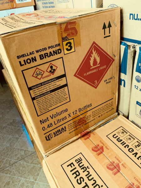 แชล็ค เชลแล็ค หัวสิงห์ แกลลอน น้ำมันทาไม้ ตราหัวสิงห์ Lion Wood Shellac Polish - Image 6