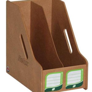 Relux กล่องเสียบแฟ้มเอกสารไม้2ช่อง MDF-692x2