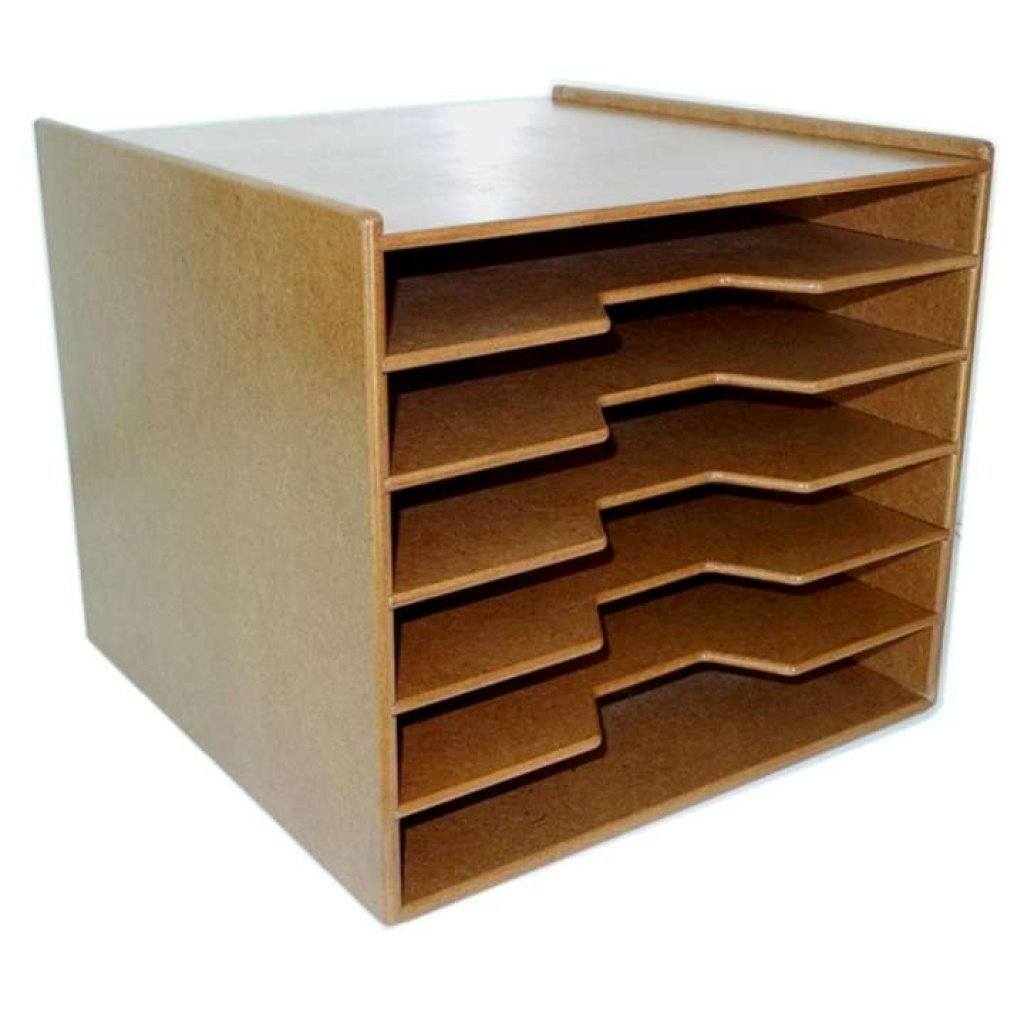 Relux กล่องใส่กระดาษและหนังสือ รุ่นMDF-430 สแครปบุ๊ค 6ช่อง