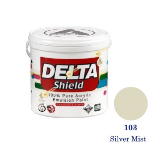 Delta Shield สีน้ำอะครีลิค 103 Silver Mist-1gl.