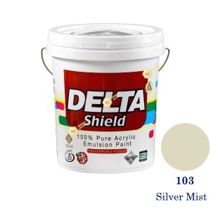 Delta Shield สีน้ำอะครีลิค 103 Silver Mist-5gl.