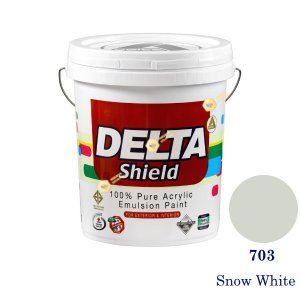 Delta Shield สีน้ำอะครีลิค 703 Snow White-5gl.