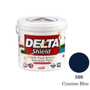 Delta Shield แม่สีน้ำอะครีลิค 500 Cyanine Blue-1gl.