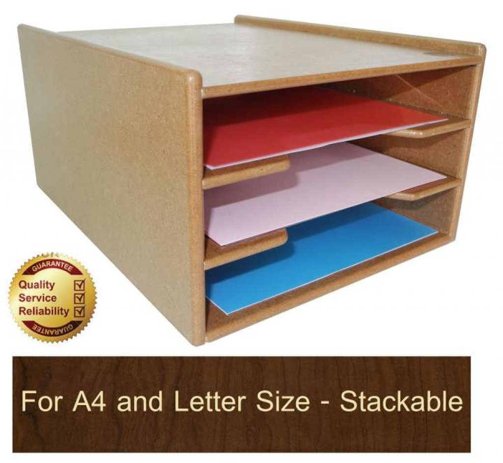 Relux กล่องใส่เอกสาร แบบสอด3ช่อง MDF-329B A4และLetter Size