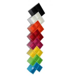 Relux กล่องทรงLego CD 3ช่อง รุ่นCDV-42 Lego Set 8 ชิ้นคละสี
