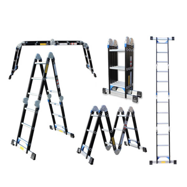 BARCO บันไดอเนกประสงค์พับได้อลูมิเนียม ข้อต่อเพิ่มหนา รุ่น M5 4x6 24 ขั้น 6.8 เมตร รับน้ำหนักได้ 150 กิโลกรัม - Image 3