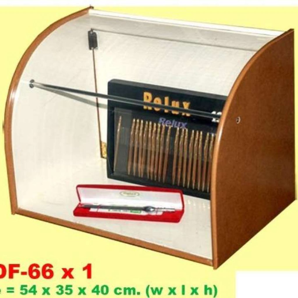 RELUX ตู้โชว์-ตู้เก็บของ ฝาเปิดอยู่ด้านหลัง MDF-66x1