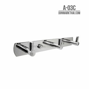 DONMARK ขอแขวนผ้าสแตนเลส 3 ขอ รุ่น A-03C