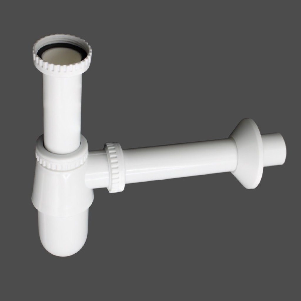 DONMARK ท่อน้ำทิ้งแบบกระปุก PVC สีขาว D05