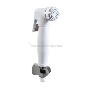 DONMARK ชุดสายฉีดชำระสีขาว สายโครเมี่ยม DM-930