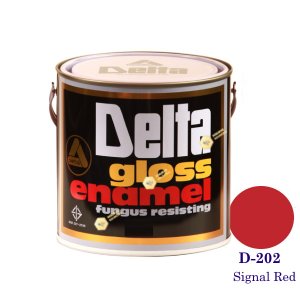 DELTA GLOSS ENAMEL สีเคลือบน้ำมัน D-202 Signal Red