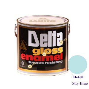DELTA GLOSS ENAMEL สีเคลือบน้ำมัน D-401 Sky Blue