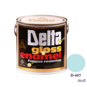 DELTA GLOSS ENAMEL สีเคลือบน้ำมัน D-407 Atoll