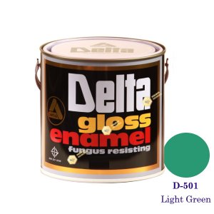 DELTA GLOSS ENAMEL สีเคลือบน้ำมัน D-501 Light Green