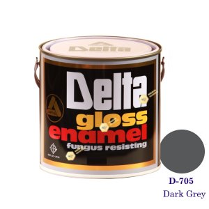 DELTA GLOSS ENAMEL สีเคลือบน้ำมัน D-705 Dark Grey
