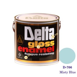 DELTA GLOSS ENAMEL สีเคลือบน้ำมัน D-706 Misty Blue
