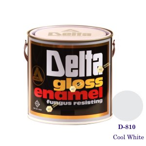 DELTA GLOSS ENAMEL สีเคลือบน้ำมัน D-810 Cool White