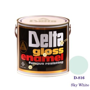 DELTA GLOSS ENAMEL สีเคลือบน้ำมัน D-816 Sky White