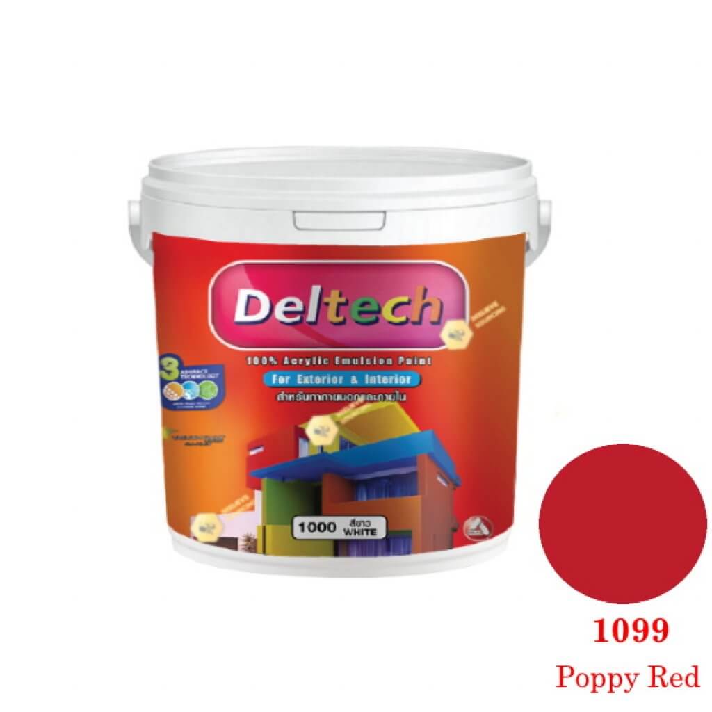 แม่สี Deltech 1099 Poppy Red-1gl.