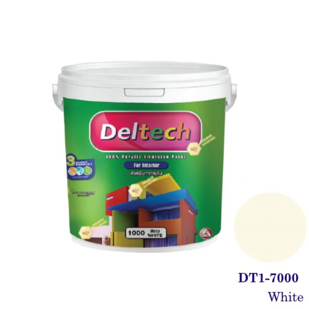 Deltech สีทาฝ้า DT1-7000 White-1gl.