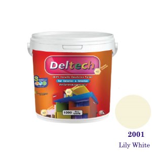 Deltech สีน้ำอะครีลิคภายนอก 2001 Lily White-1gl.