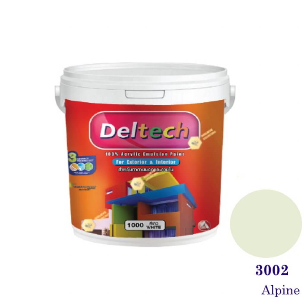 Deltech สีน้ำอะครีลิคภายนอก 3002 Alpine-1gl.