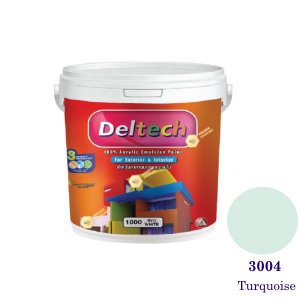 Deltech สีน้ำอะครีลิคภายนอก 3004 Turquoise-1gl.