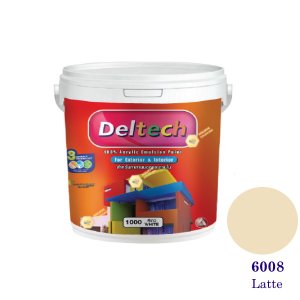 Deltech สีน้ำอะครีลิคภายนอก 6008 Latte-1gl.