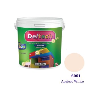 Deltech สีน้ำอะครีลิคภายใน 6001 Apricot White-1gl.