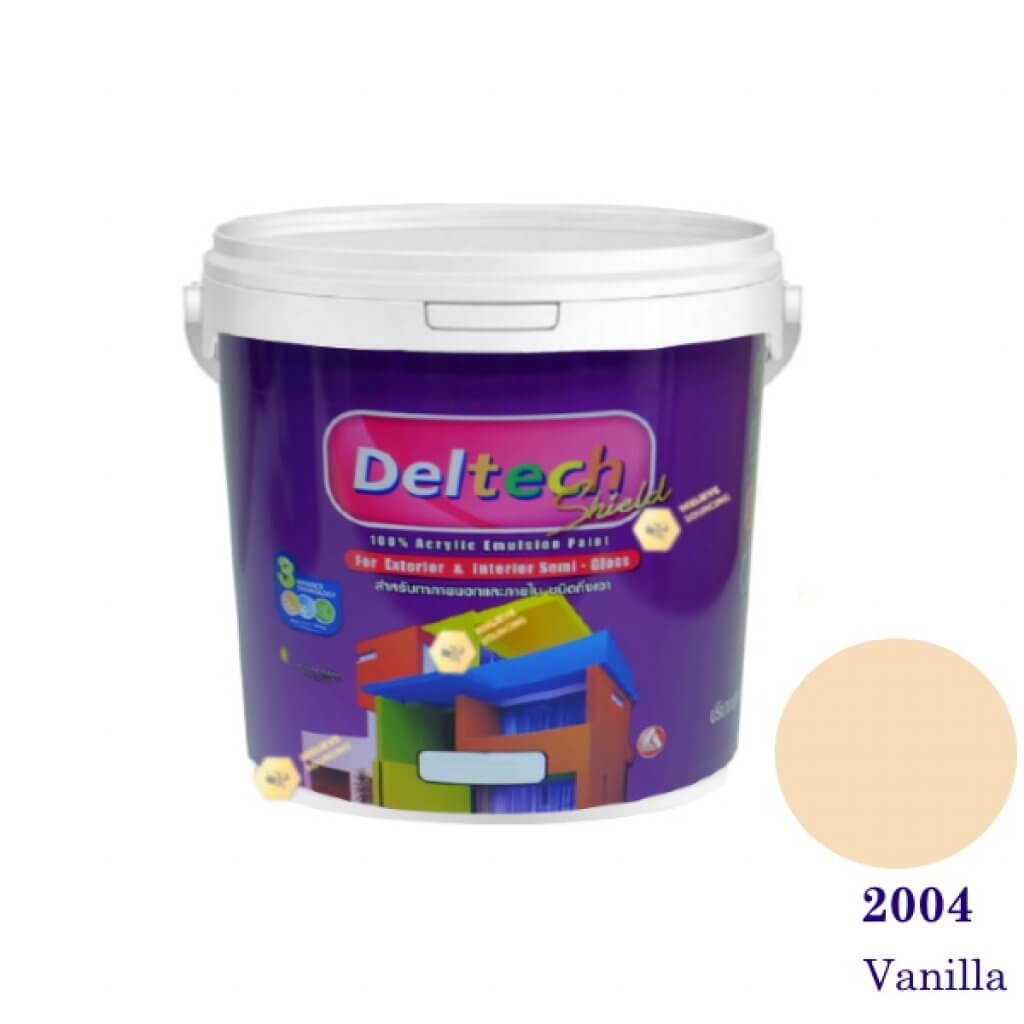 Deltech สีน้ำอะครีลิคกึ่งเงา SG-2004 Vanilla-1gl.