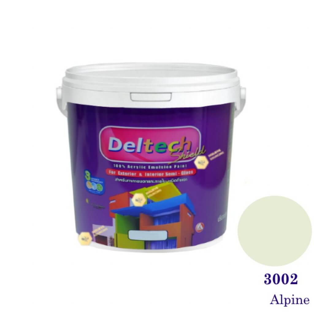 Deltech สีน้ำอะครีลิคกึ่งเงา SG-3002 Alpine-1gl.