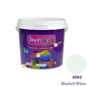 Deltech สีน้ำอะครีลิคกึ่งเงา SG-4002 Bluebell White-1gl.