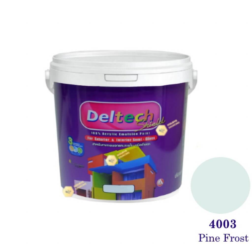 Deltech สีน้ำอะครีลิคกึ่งเงา SG-4003 Pine Frost-1gl.