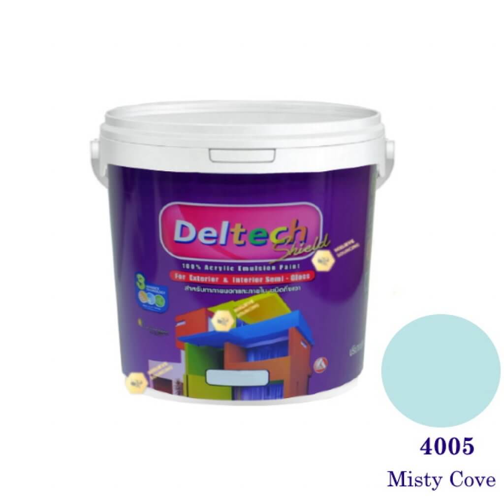 Deltech สีน้ำอะครีลิคกึ่งเงา SG-4005 Misty Cove-1gl.