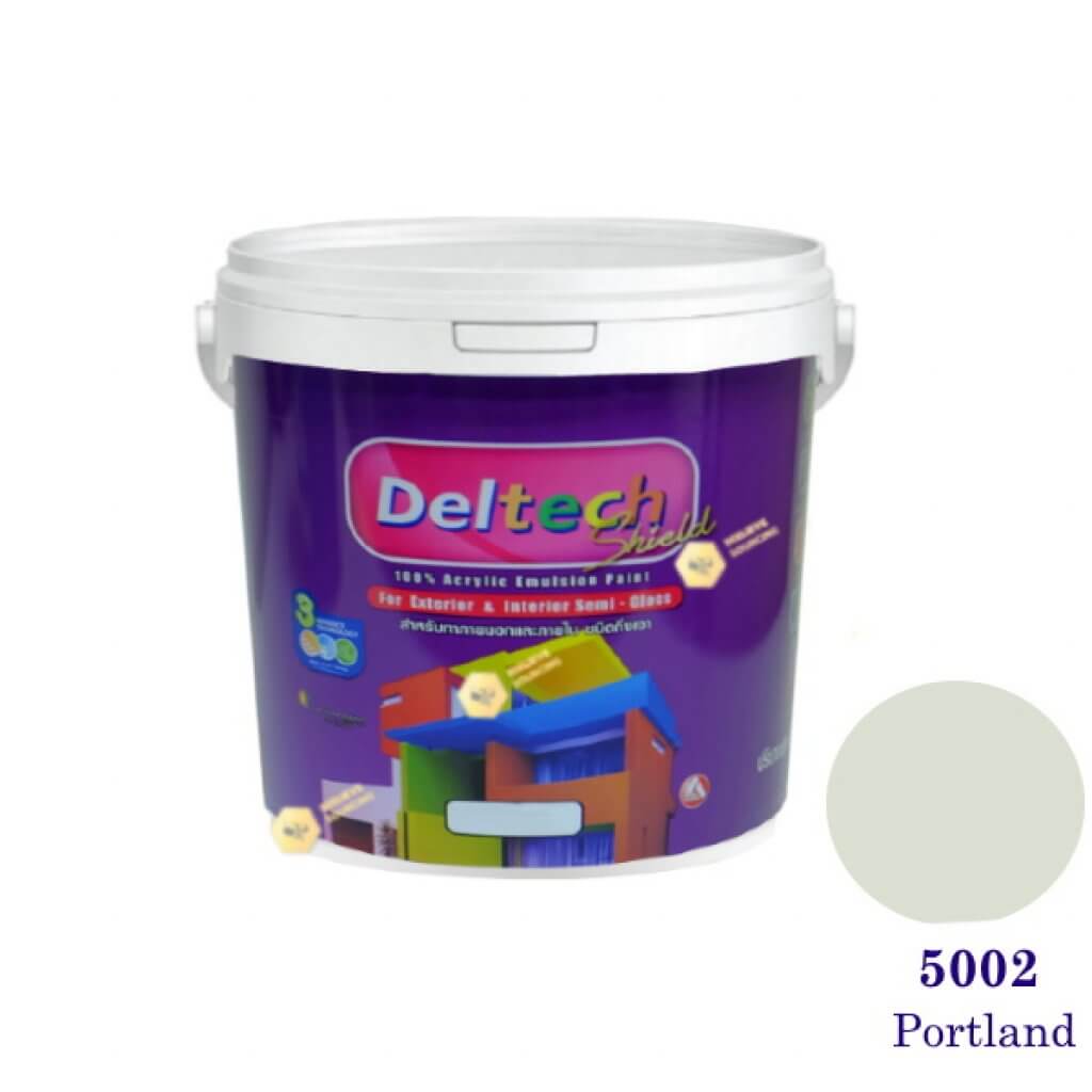 Deltech สีน้ำอะครีลิคกึ่งเงา SG-5002 Portland-1gl.