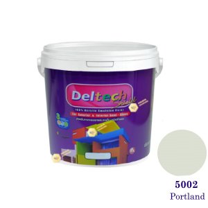 Deltech สีน้ำอะครีลิคกึ่งเงา SG-5002 Portland-1gl.