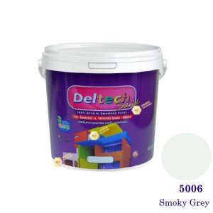 Deltech สีน้ำอะครีลิคกึ่งเงา SG-5006 Smoky Grey-1 gl