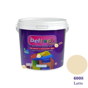 Deltech สีน้ำอะครีลิคกึ่งเงา SG-6008 Latte-1gl.