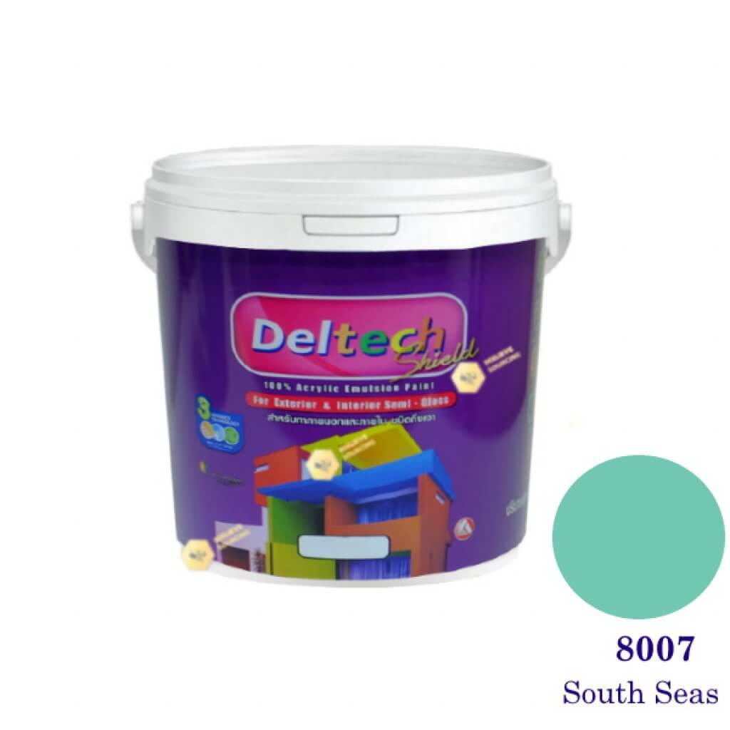 Deltech สีน้ำอะครีลิคกึ่งเงา SG-8007 South Seas-L (สีเข้ม)